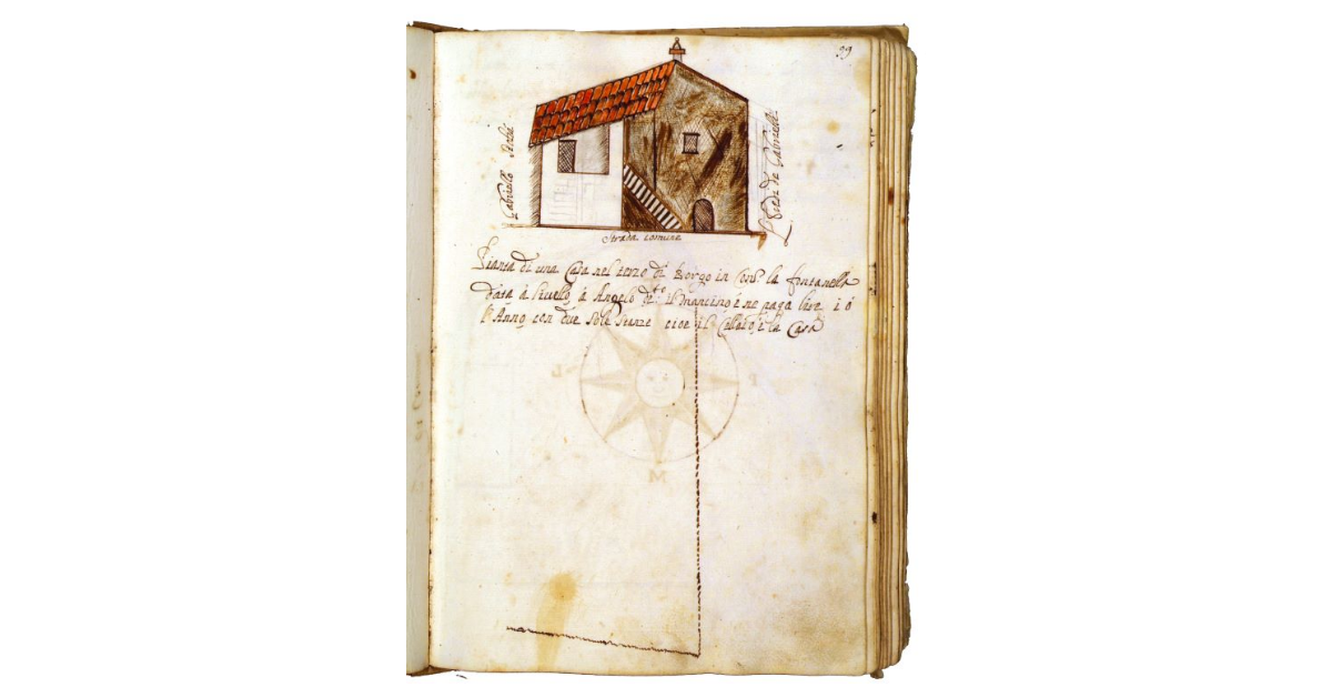 [Casa nel terzo di Borgo in contrada la Fontanella]