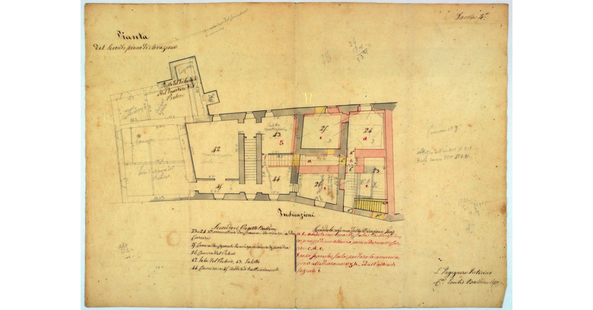 Pianta del secondo piano di elevazione