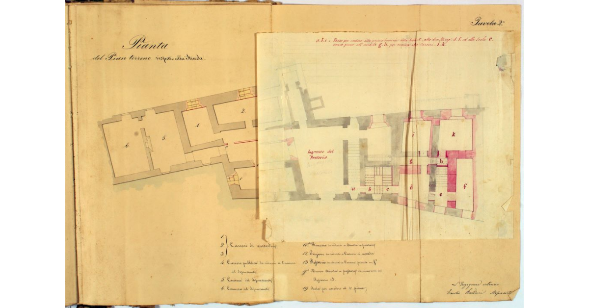 Pianta del Pian Terreno rispetto alla Strada
