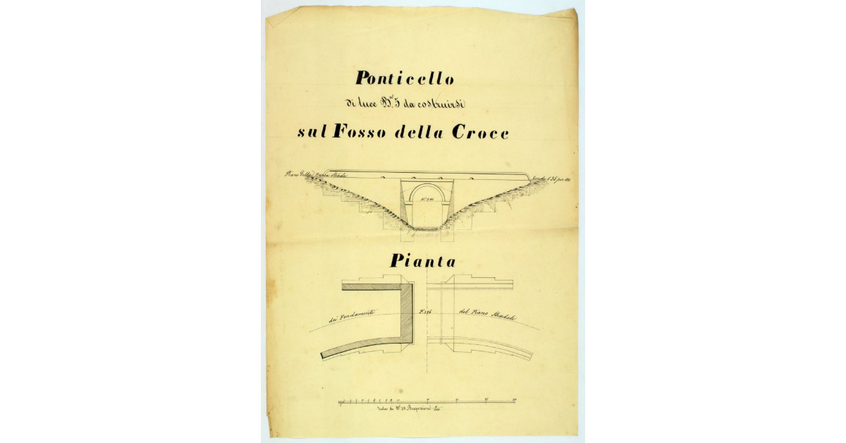 Ponticello di luce di Bª 5 da costruirsi sul Fosso della Croce