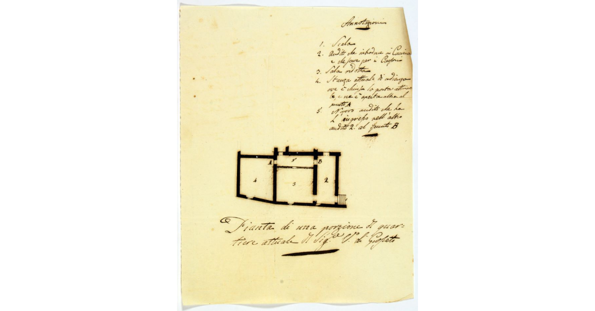 Pianta di una porzione di quartiere attuale del Sig. Vo. di Grosseto