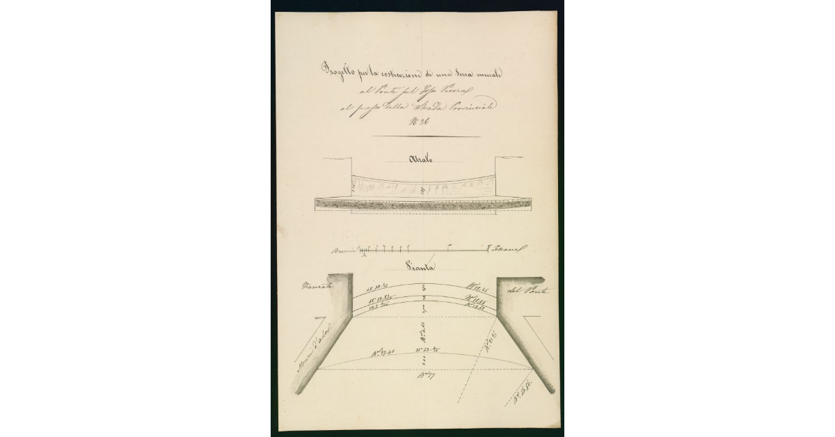 Progetto per la costruzione di una serra murale al Ponte sul Fosso Pecora al passo della Strada Provinciale Nยฐ 26