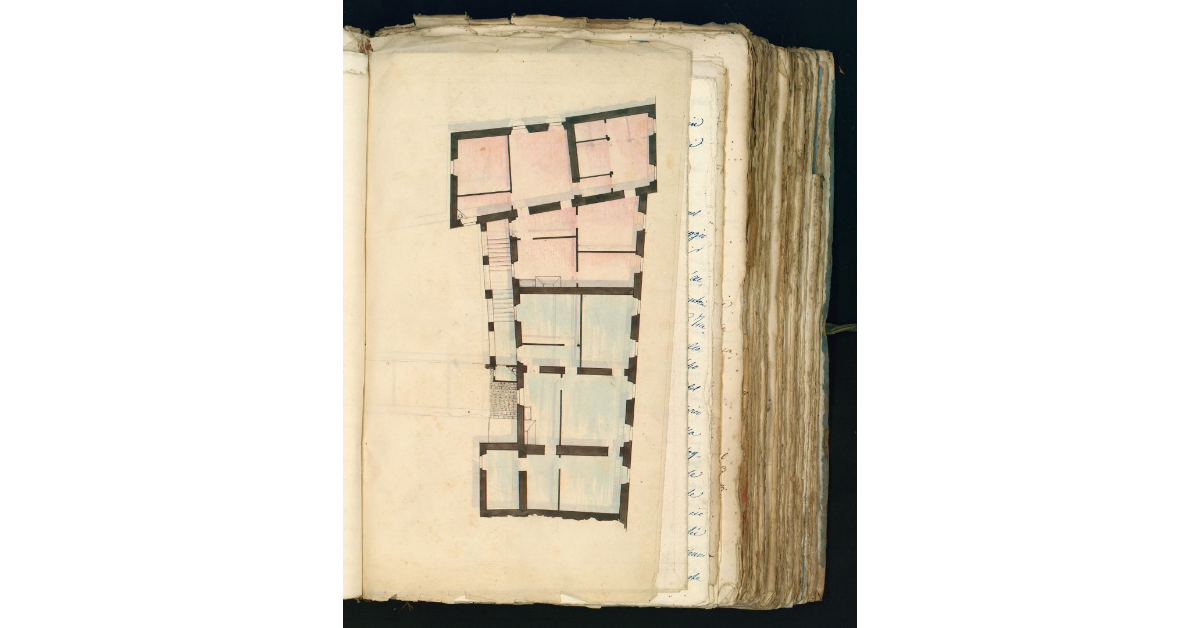 [Progetto per la realizzazione di un nuovo archivio della Cancelleria, di nuovi uffici e quartieri nel palazzo comunale di Pitigliano]