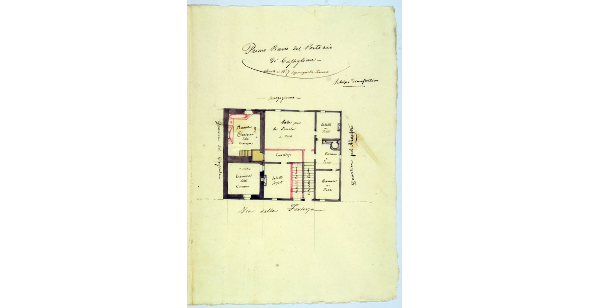 Primo Piano del Pretorio di Castiglione elevato di braccia 9 sopra quello terreno