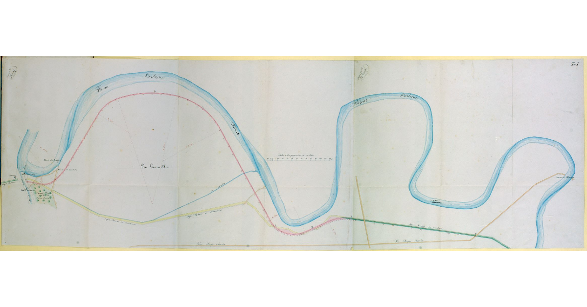 [Progetto per la correzione e riordinamento del tratto dell'argine Ximenes compreso fra il II diversivo e l'incontro con la regia Aurelia presso la barca dell'Alberese]