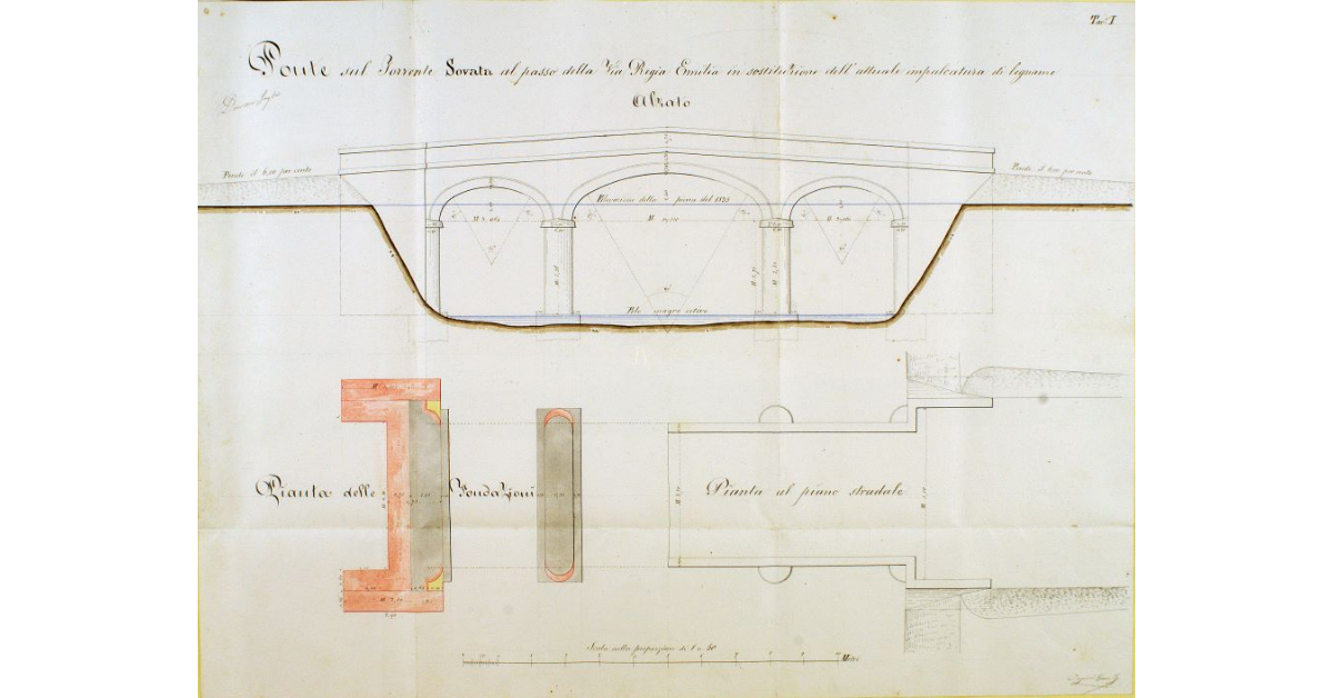 Disegno dell'Armatura pella maggior luce del nuovo Ponte