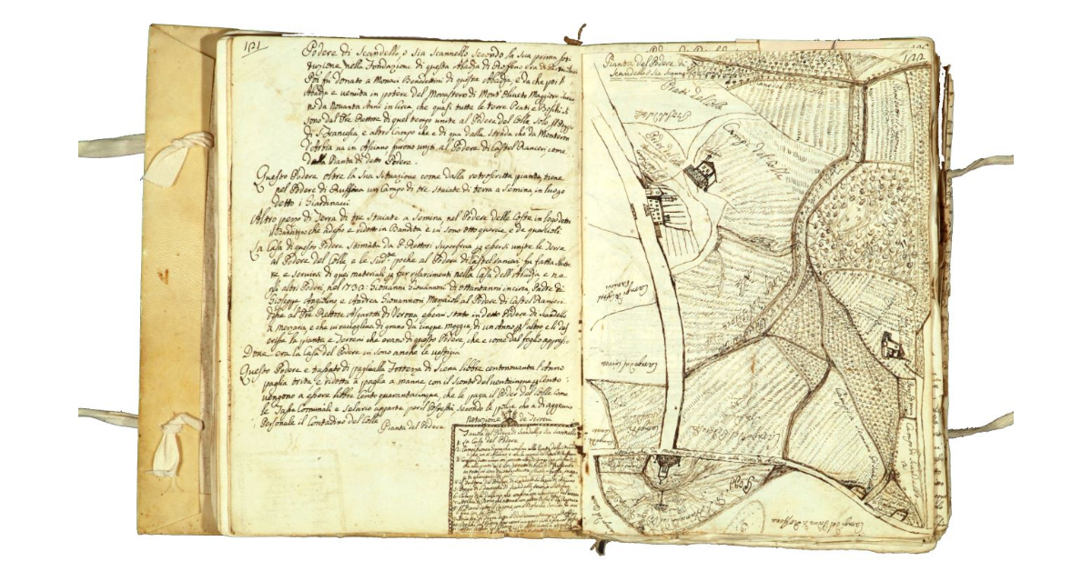 Pianta del podere di Scandello ossia Scannello, e come confina