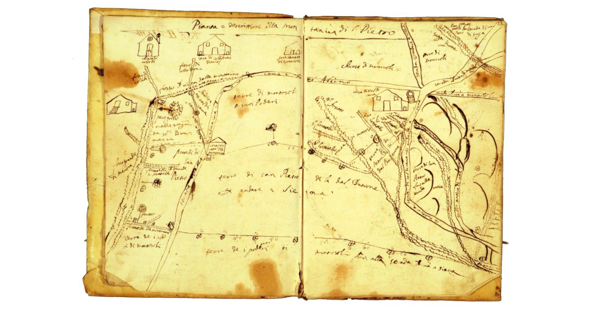 Pianta e descrizione della montanina di San Pietro