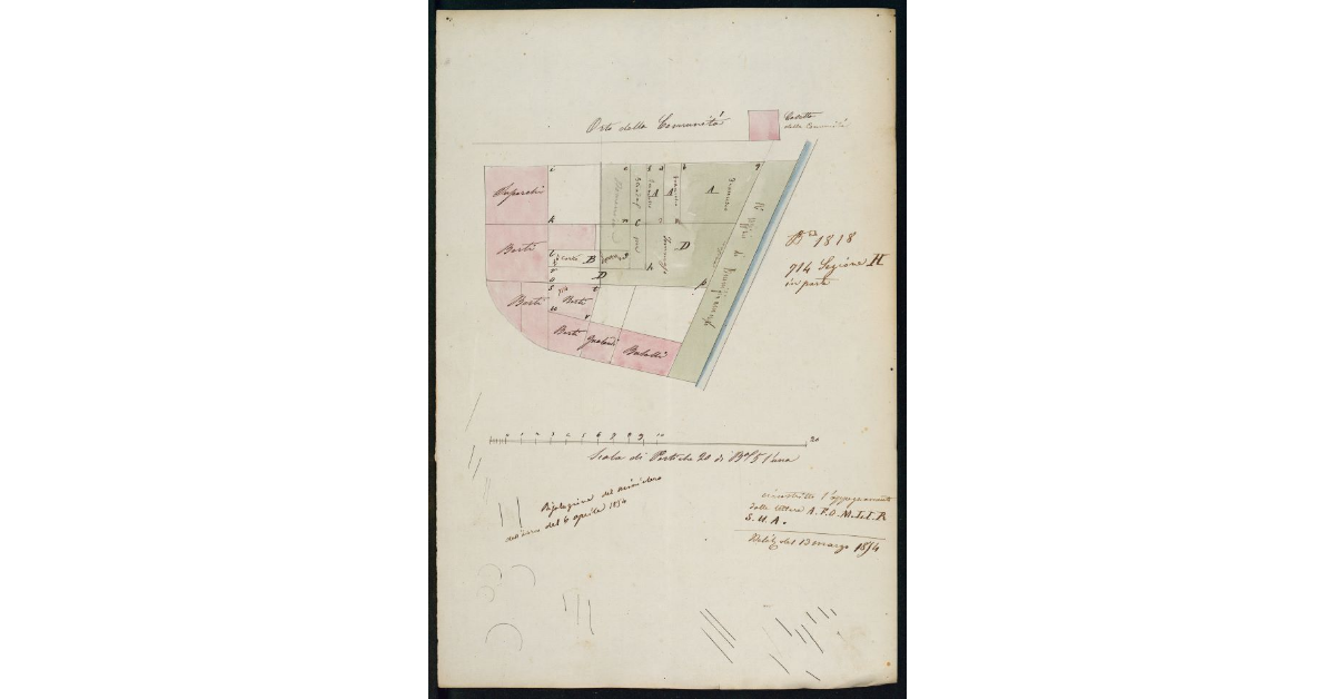 [Pianta dei terreni acquistati dai fratelli Berti]