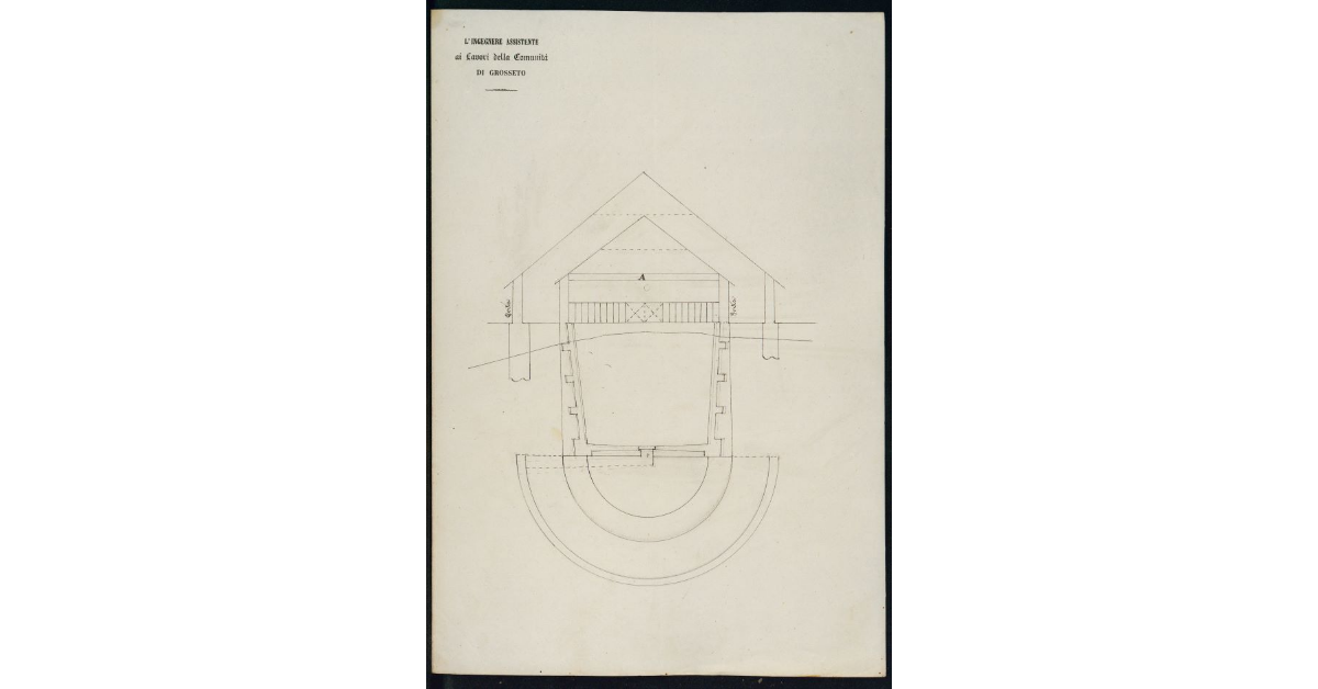 [Alzato e pianta di un fabbricato]