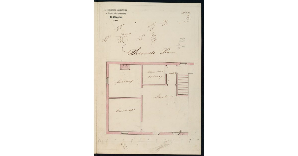 [Progetto di ampliamento del fabbricato del sig. Scipione Minardi da destinarsi ad uso di scuole pubbliche ed abitazione dei maestri comunali]