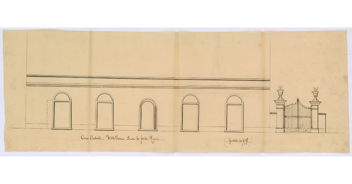 [Prospetto della casa Ciabatti lungo viale Pisani, fuori Porta Nuova]