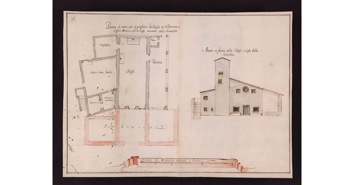 [Disegni della chiesa di San Donnino a Castelmartini]