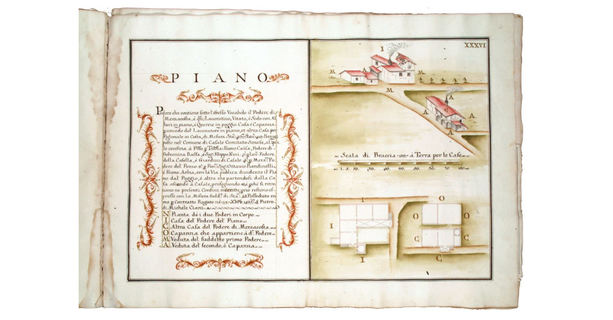 Piano [case e annessi del podere]