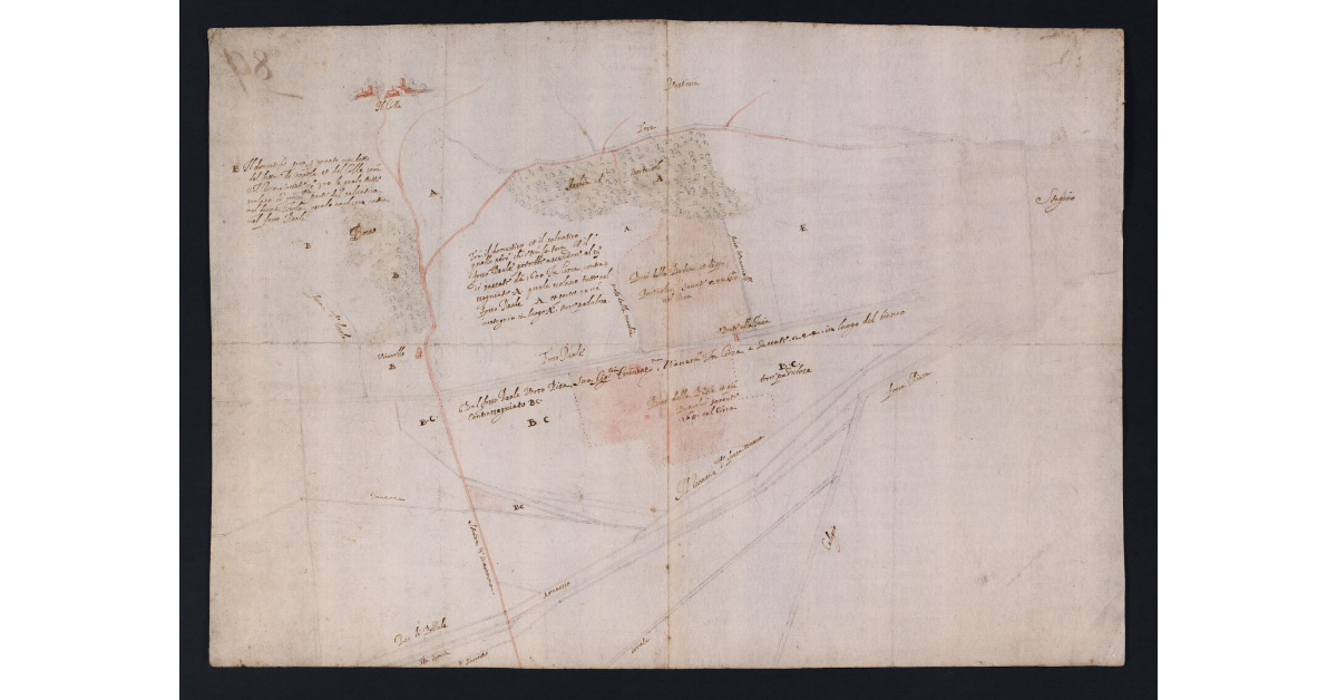 [Pianta dei terreni della fattoria di Nugola e Collesalvetti]