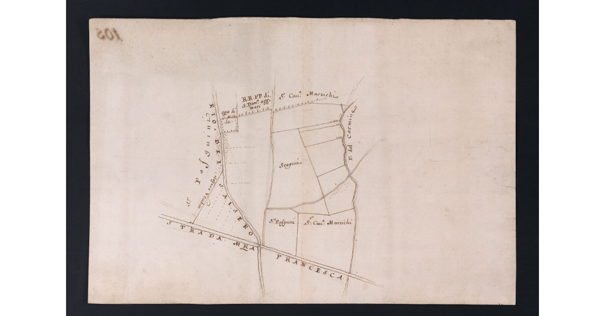 [Pianta del piano di Montecatini]