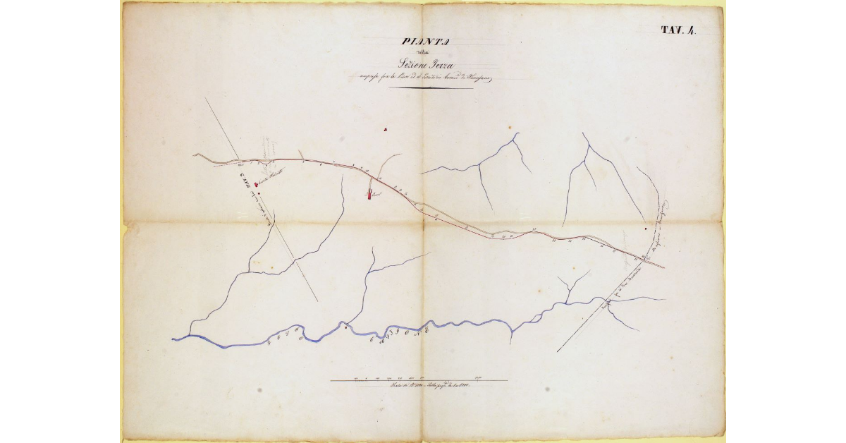 Pianta della Sezione Terza compresa fra la Pieve ed il territorio Comunitativo di Scansano