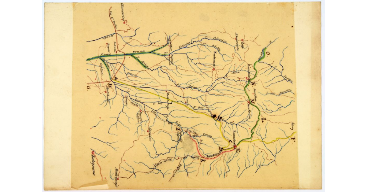 [Mappa topografica del territorio della comunità di Roccastrada]