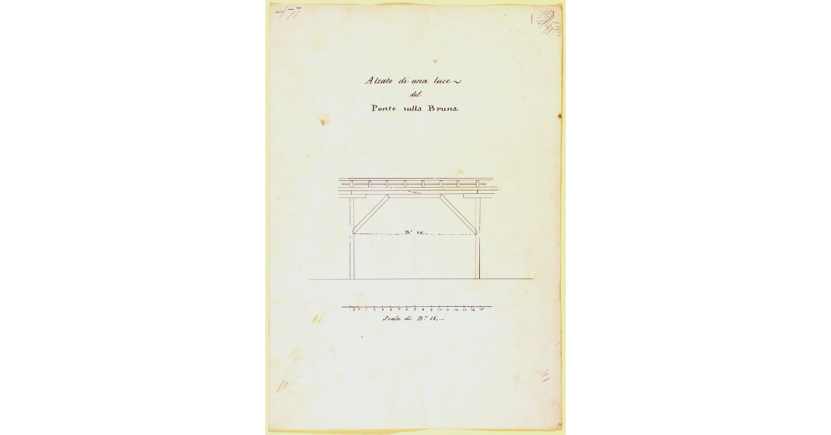 Alzato di una luce del Ponte sulla Bruna