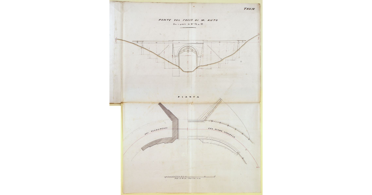 Ponte sul fosso di M. Auto. Fra i paletti di N° 31 e 32