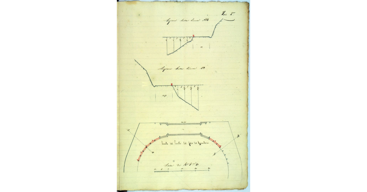 Pianta del Ponte sul Fosso del Romitorio