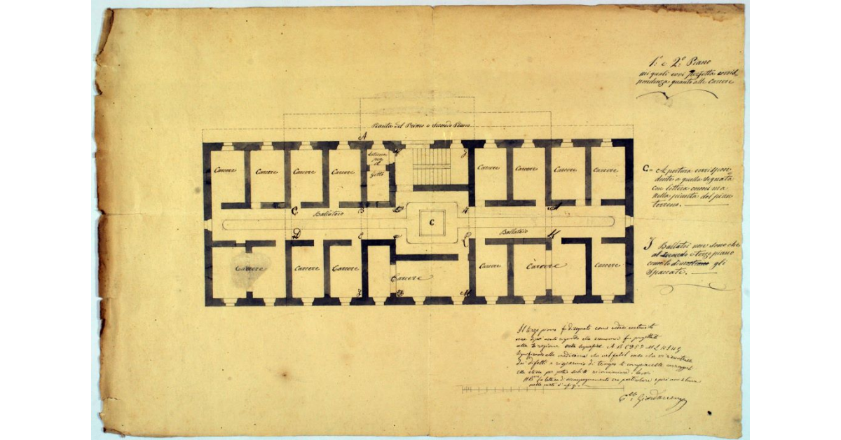 1° e 2° Piano nei quali evvi perfetta corrispondenza quanto alle carceri