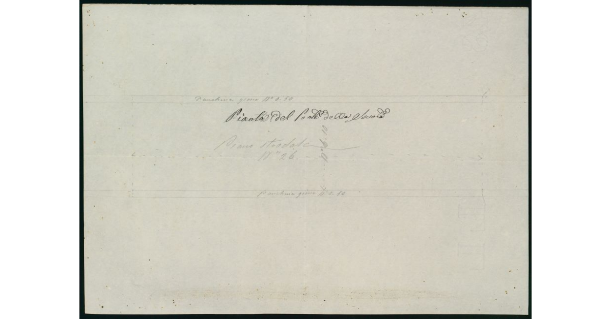 Pianta del Ponte della Sovata