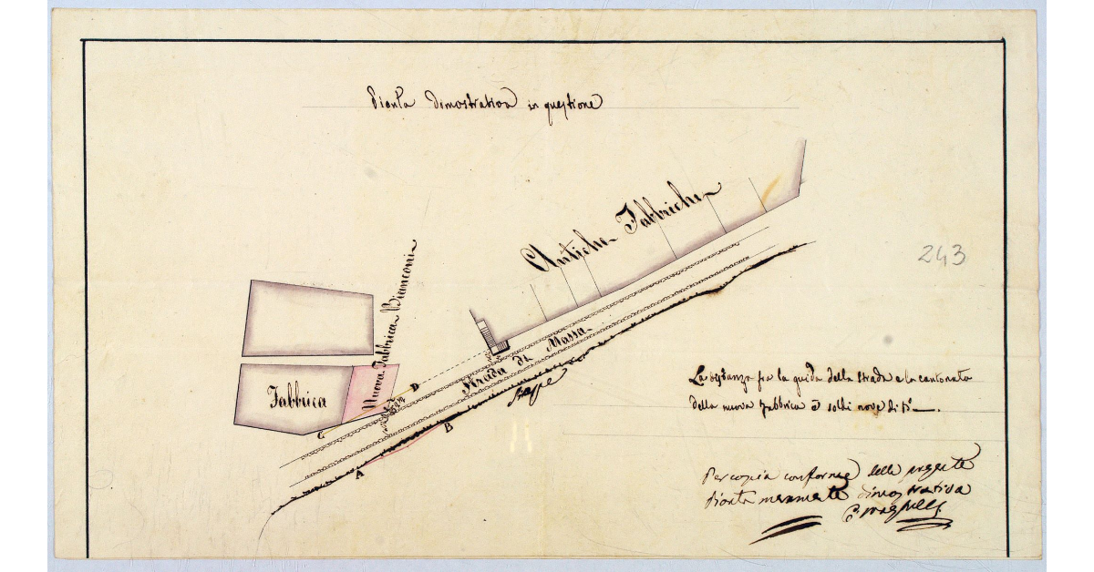 Pianta dimostrativa in questione