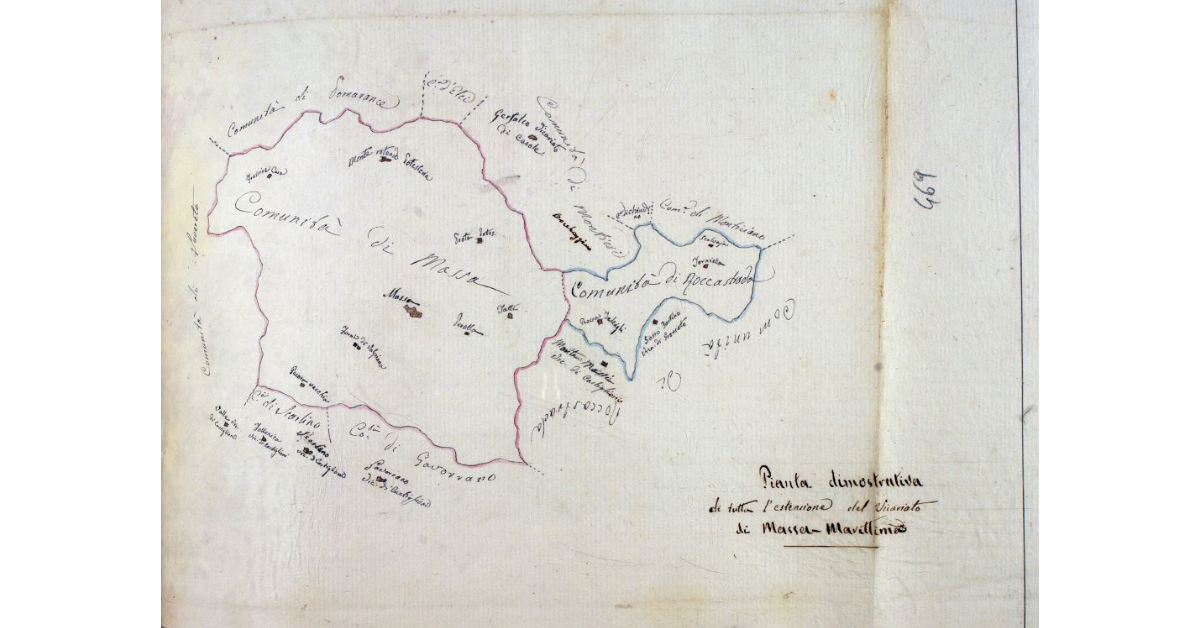 Pianta dimostrativa di tutta l'estensione del Vicariato di Massa-Marittima