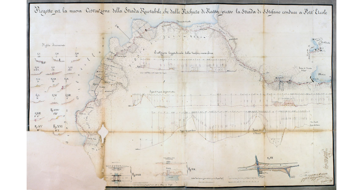 Progetto per la nuova Costruzione della Strada Ruotabile, che dalle Peschiere di Nassa presso la Strada di S. Stefano conduce a Port'Ercole