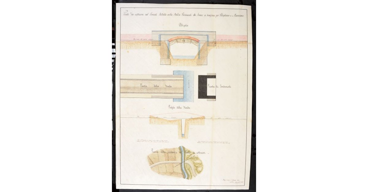 Ponte da costruirsi sul Torrente Stellata nella Strada Provinciale da Sorano a Scansano, per Pitigliano, e Manciano