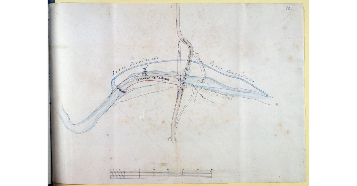 [Lavori da eseguirsi presso il ponte sul torrente Fossa lungo la Regia Emilia]