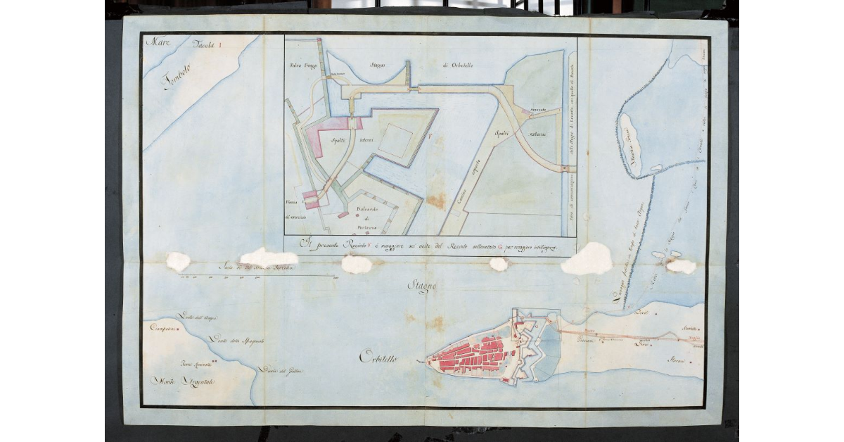 [Pianta generale della Strada Regia da Grosseto a Orbetello. Tavola I]