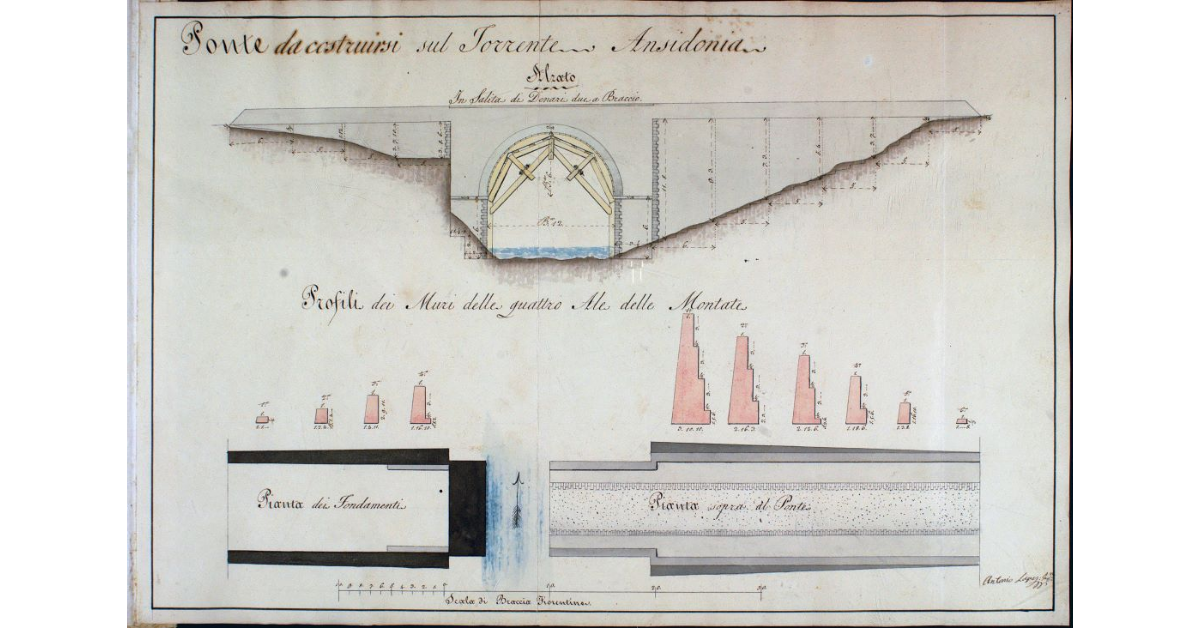 Ponte da costruirsi sul Torrente Ansidonia