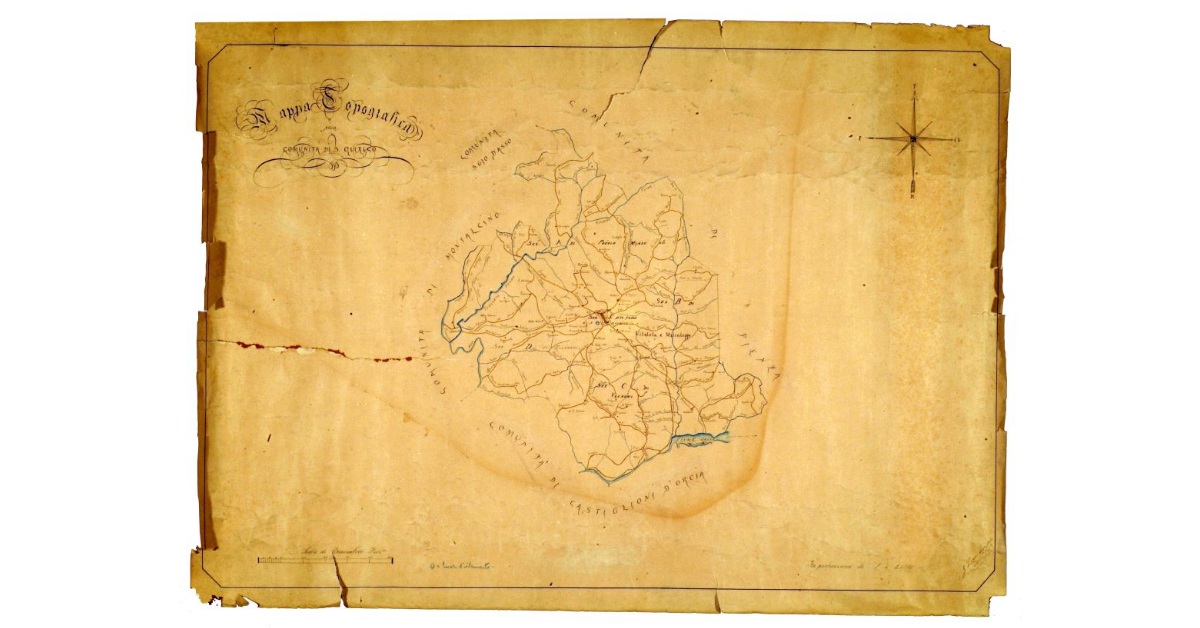 Mappa topografica della comunità di San Quirico