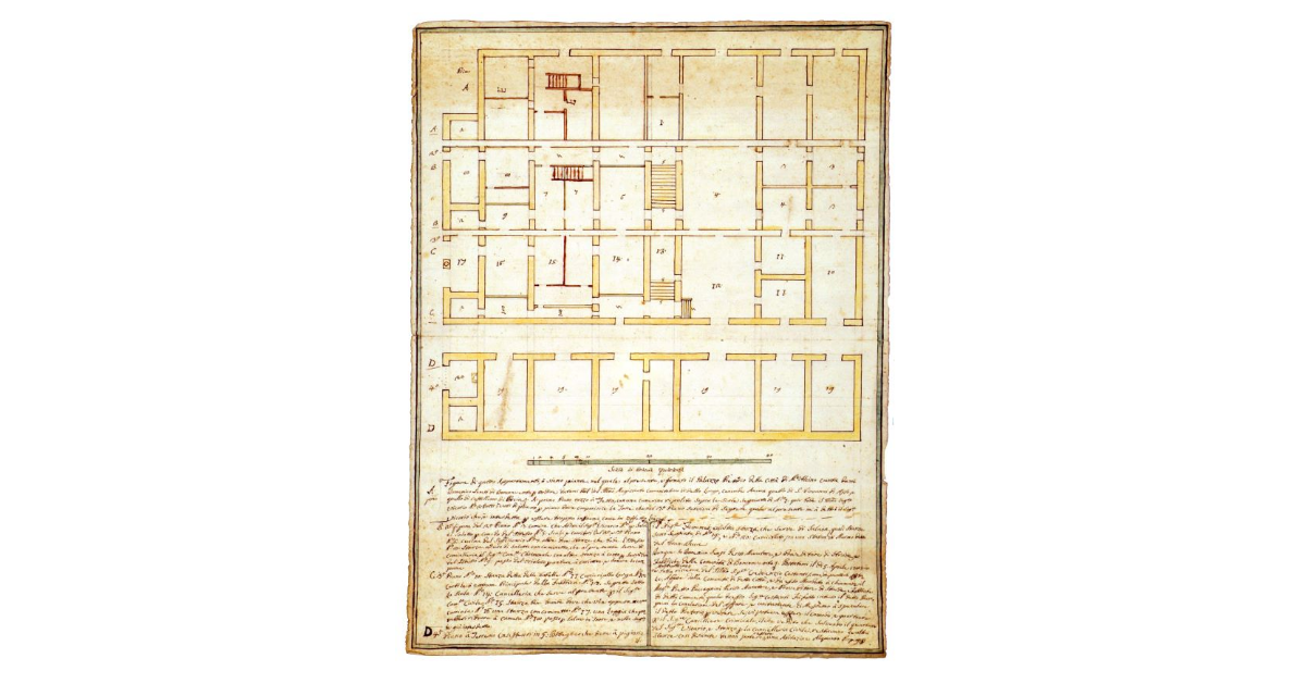 [Pianta strutturale del palazzo pretorio di Montalcino]