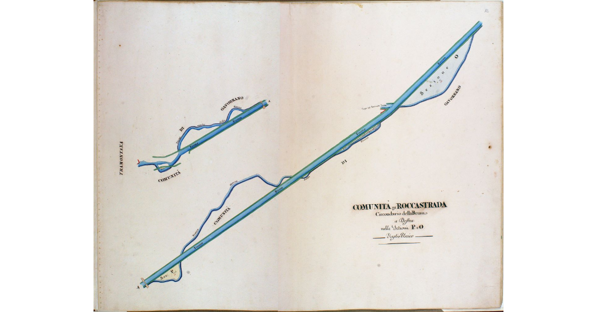 Comunità di Roccastrada. Circondario della Bruna a Destra nelle Sezioni P e O. Foglio Unico
