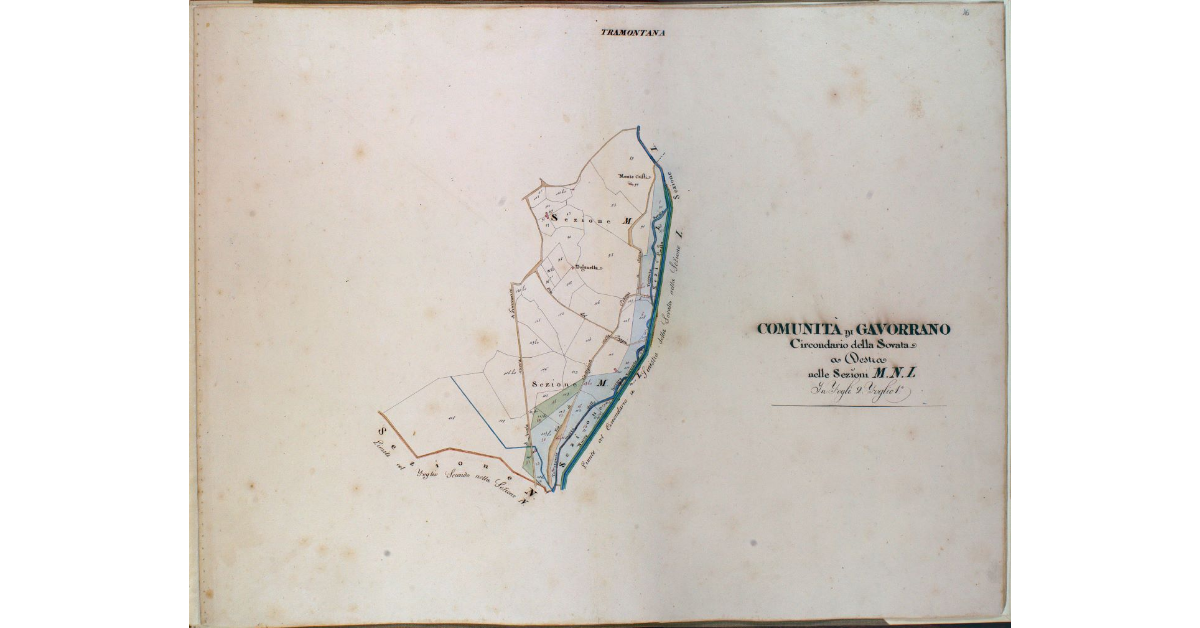 Comunità di Gavorrano. Circondario della Sovata a Destra nelle Sezioni M.N.L. In fogli 2. Foglio 1°
