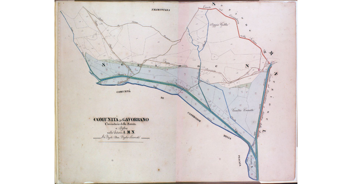 Comunità di Gavorrano. Circondario della Sovata a Destra nelle Sezioni L.M.N. In Fogli Due. Foglio Secondo