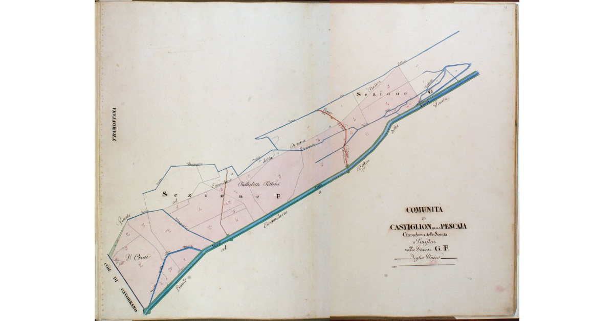 Comunità di Castiglion della Pescaja. Circondario della Sovata a Sinistra nelle Sezioni G. F. Foglio Unico
