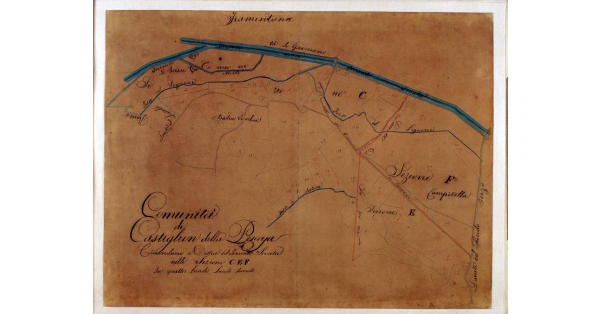 Comunità di Castiglion della Pescaja. Circondario a Destra del Torrente Sovata nelle Sezioni C E F. In quattro Lucidi. Lucido Secondo