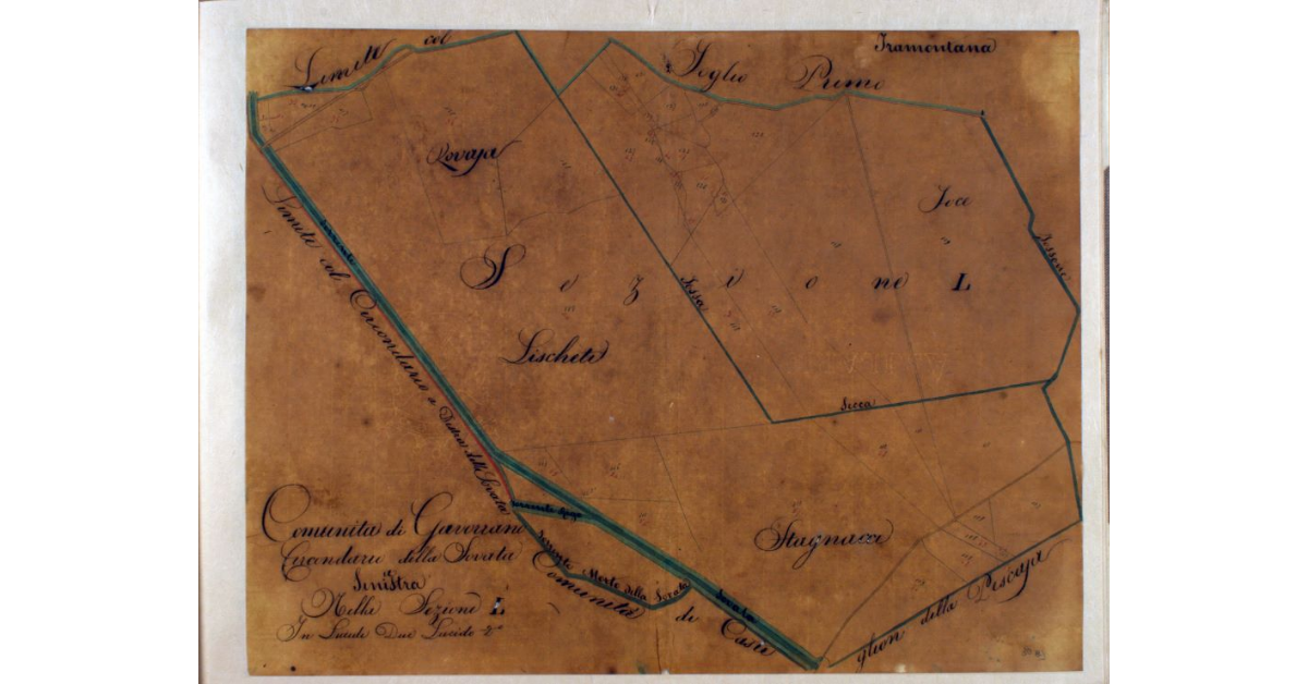 Comunità di Gavorrano. Circondario della Sovata a Sinistra. Nella Sezione L. In Lucidi Due. Lucido 2°