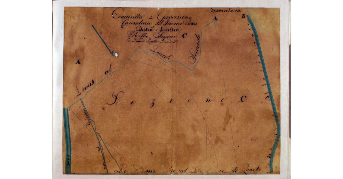 Comunità di Gavorrano. Circondario del Fiume Pecora a Destra e Sinistra. Nella Sezione C. In Lucidi Quattro. Lucido 3°
