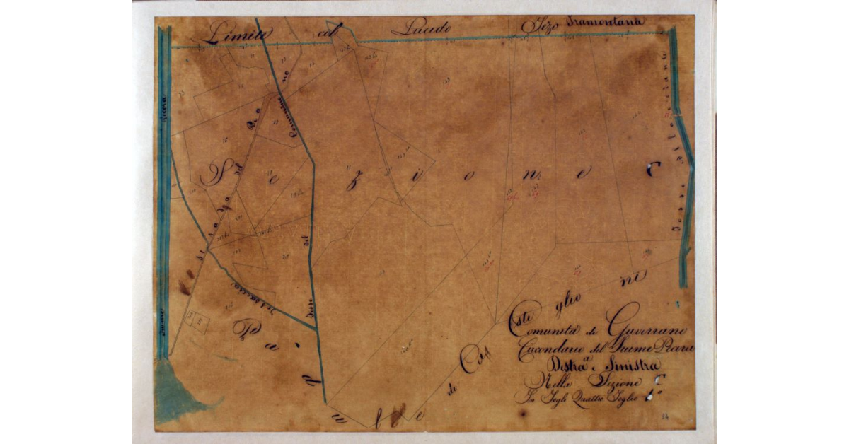 Comunità di Gavorrano. Circondario del Fiume Pecora a Destra e Sinistra. Nella Sezione C. In Fogli Quattro. Foglio 4°