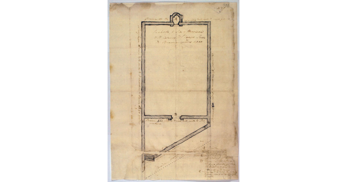 [Pianta del camposanto dell'Isola del Giglio]