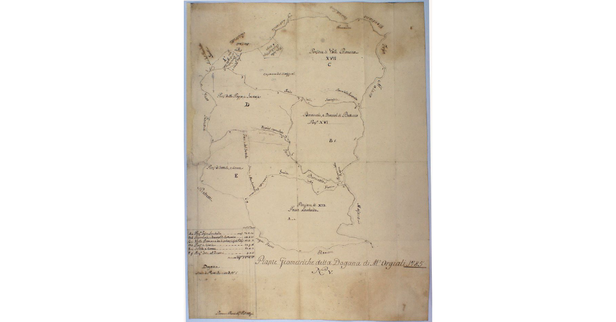 Piante Geometriche della Dogana di M. Orgiali 1785