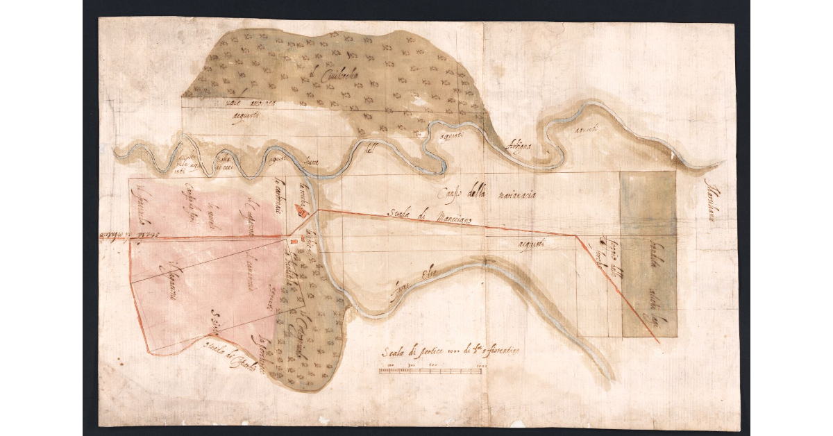 [Pianta della pianura lavorativa della Marsiliana]