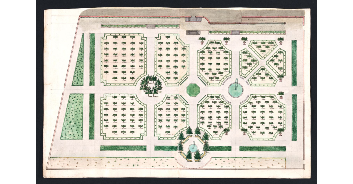 [Pianta del giardino della villa di Castello]