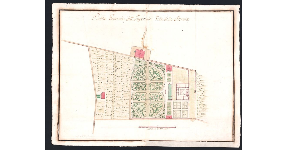 Pianta Generale dell'Imperiale Villa della Petraia