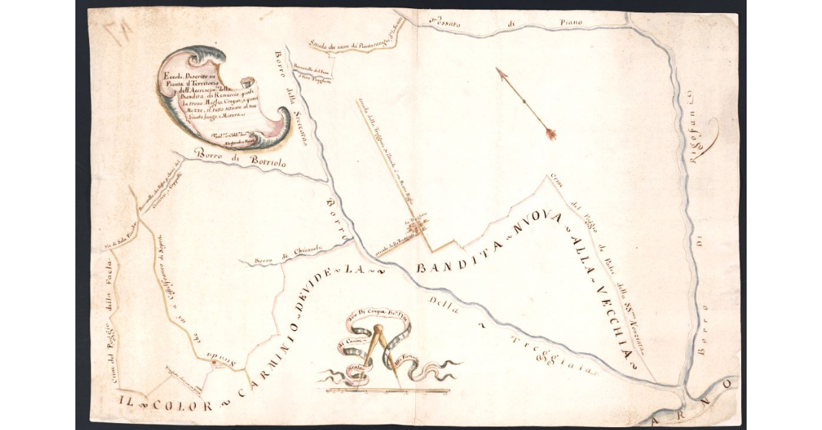 [Pianta dell’accrescimento della Bandita di Renaccio]